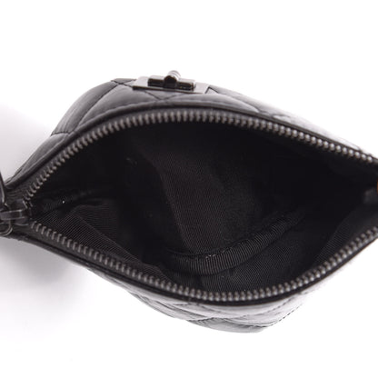 Chanel Aged Calfskin Quilted Small Reissue Cosmetic Case So Black 5 of 7