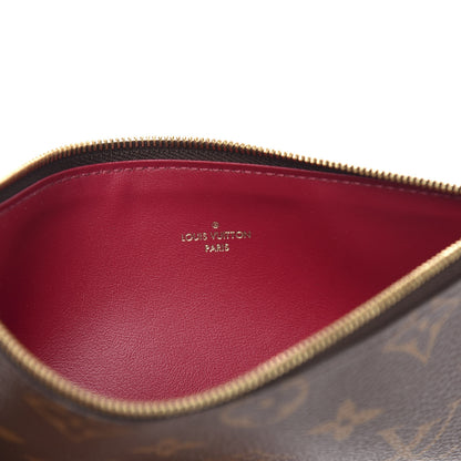 Louis Vuitton Monogram Felicie Chain Wallet Zippered Insert Fuchsia 6 of 6