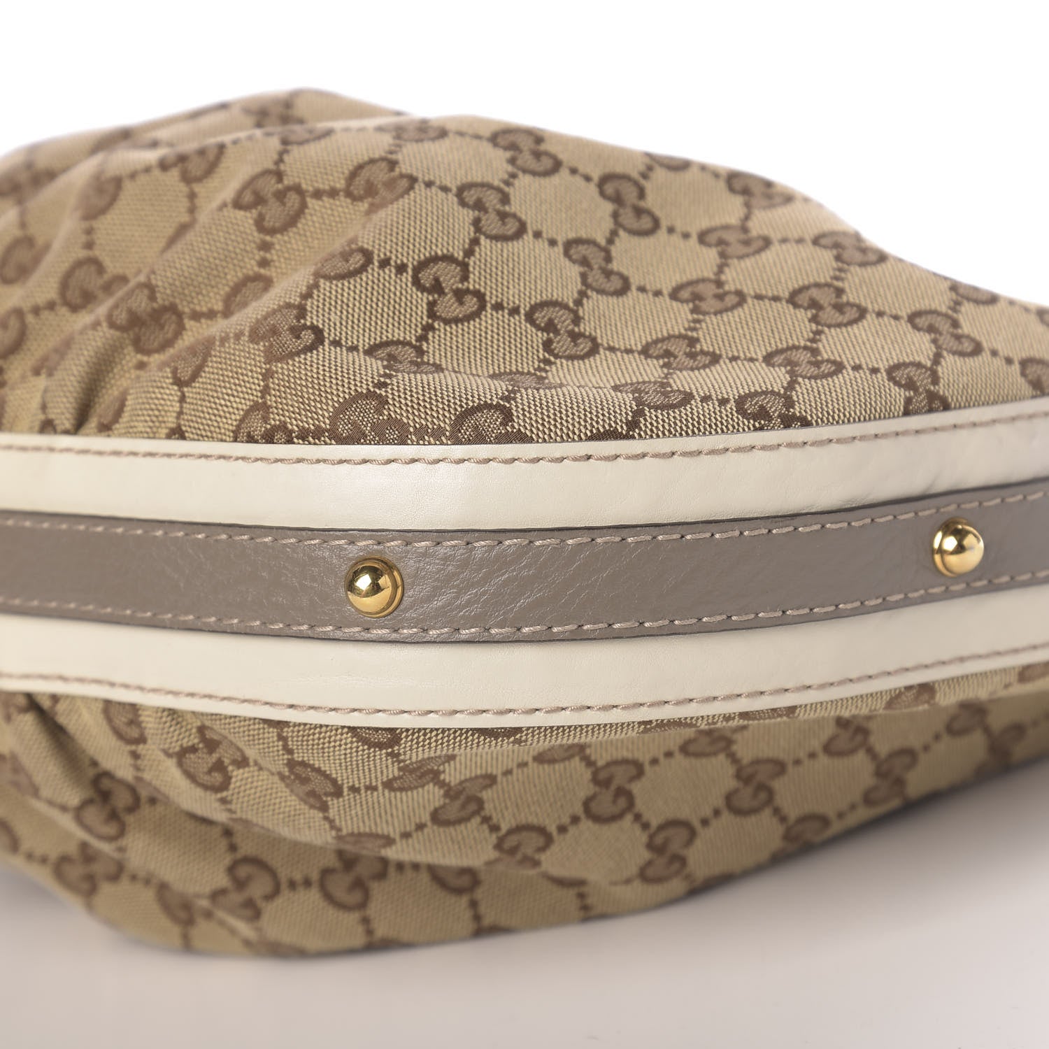 Gucci Monogram Medium Interlocking Hobo Off White 9 of 10