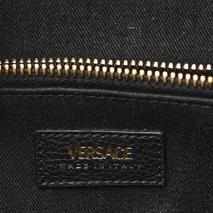 Versace Grained Calfskin Virtus V Tote Black 6 of 9