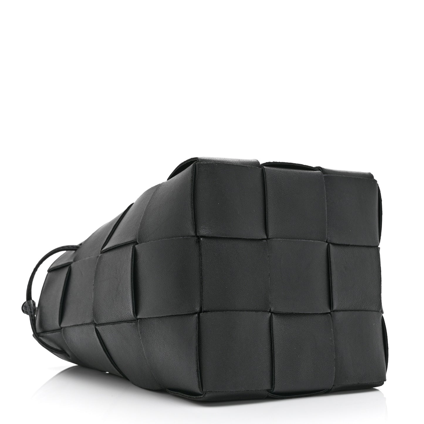 Nappa Maxi Intrecciato Cassette Bucket Bag Black