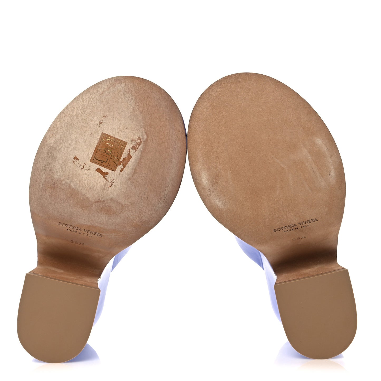 Nappa Slide Platform 115 Wedge Sandals 39.5 Periwinkle