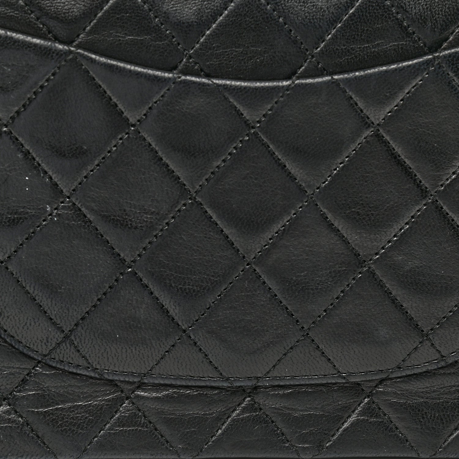 Chanel Lambskin Quilted Medium Double Flap Black 14 of 15