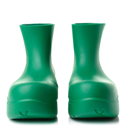 Bottega Veneta Rubber Puddle Ankle Boots 37 Grass 2 of 8