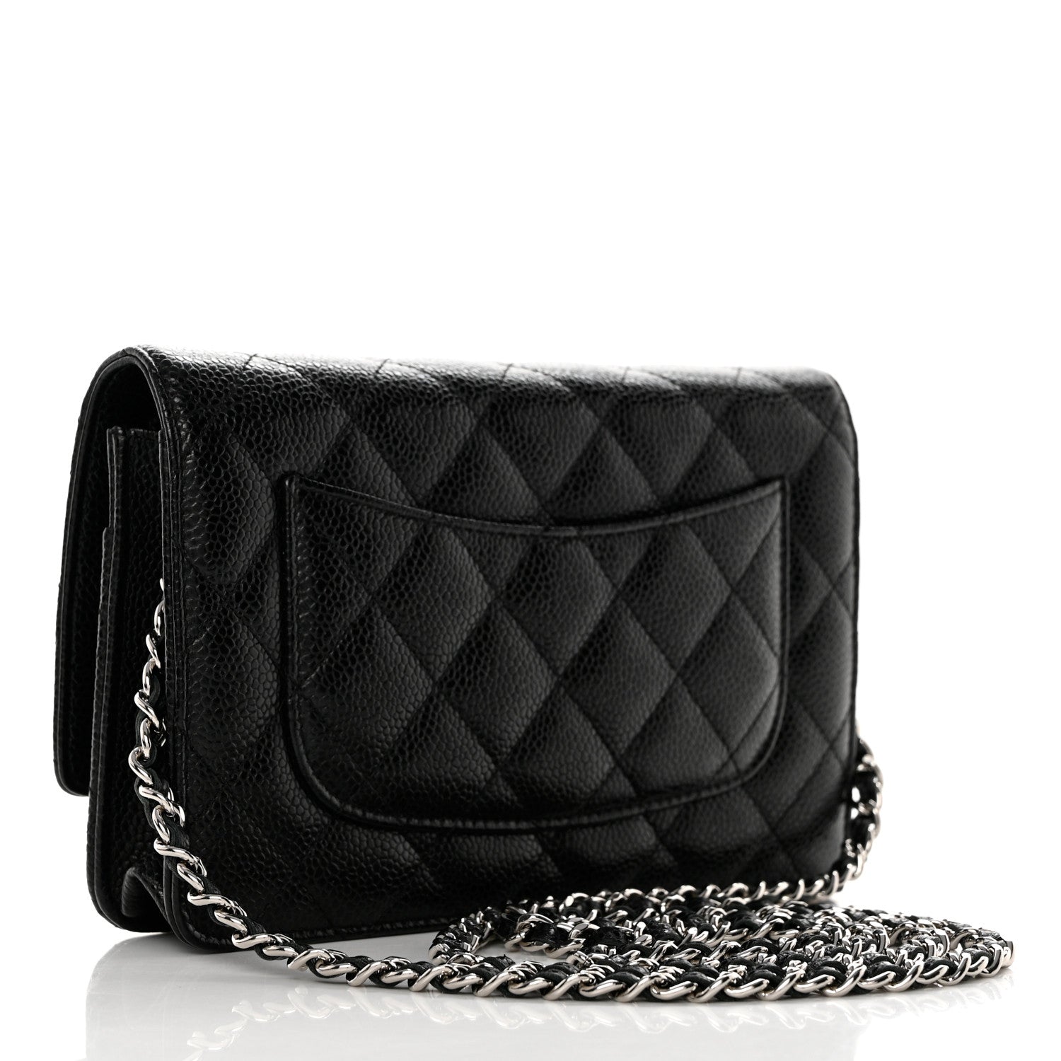 Chanel Caviar Quilted Wallet On Chain WOC Black 3 of 9