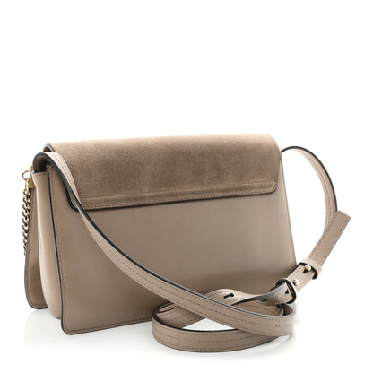 Chloe Suede Calfskin Small Faye Shoulder Bag Motty Grey 3 of 10