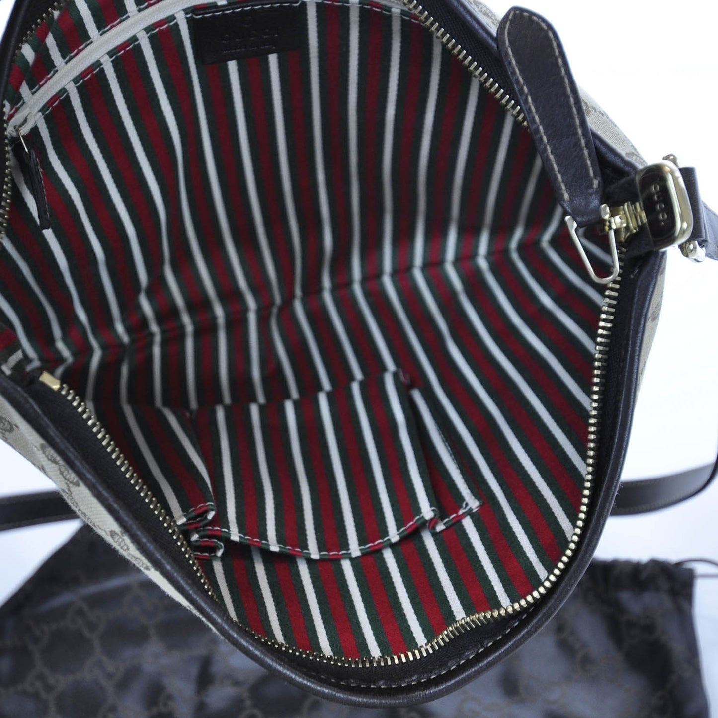 Monogram Medium New Britt Half Moon Hobo Ebony
