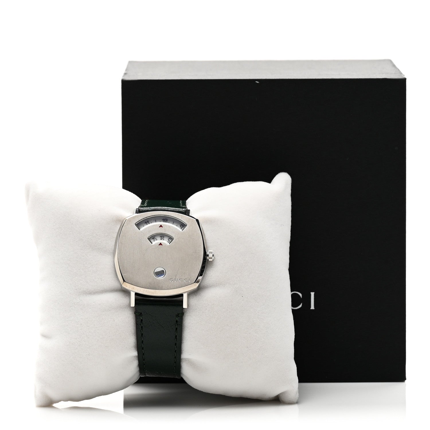 Gucci Stainless Steel Calfskin 35mm Grip Quartz Watch Green 5 of 5