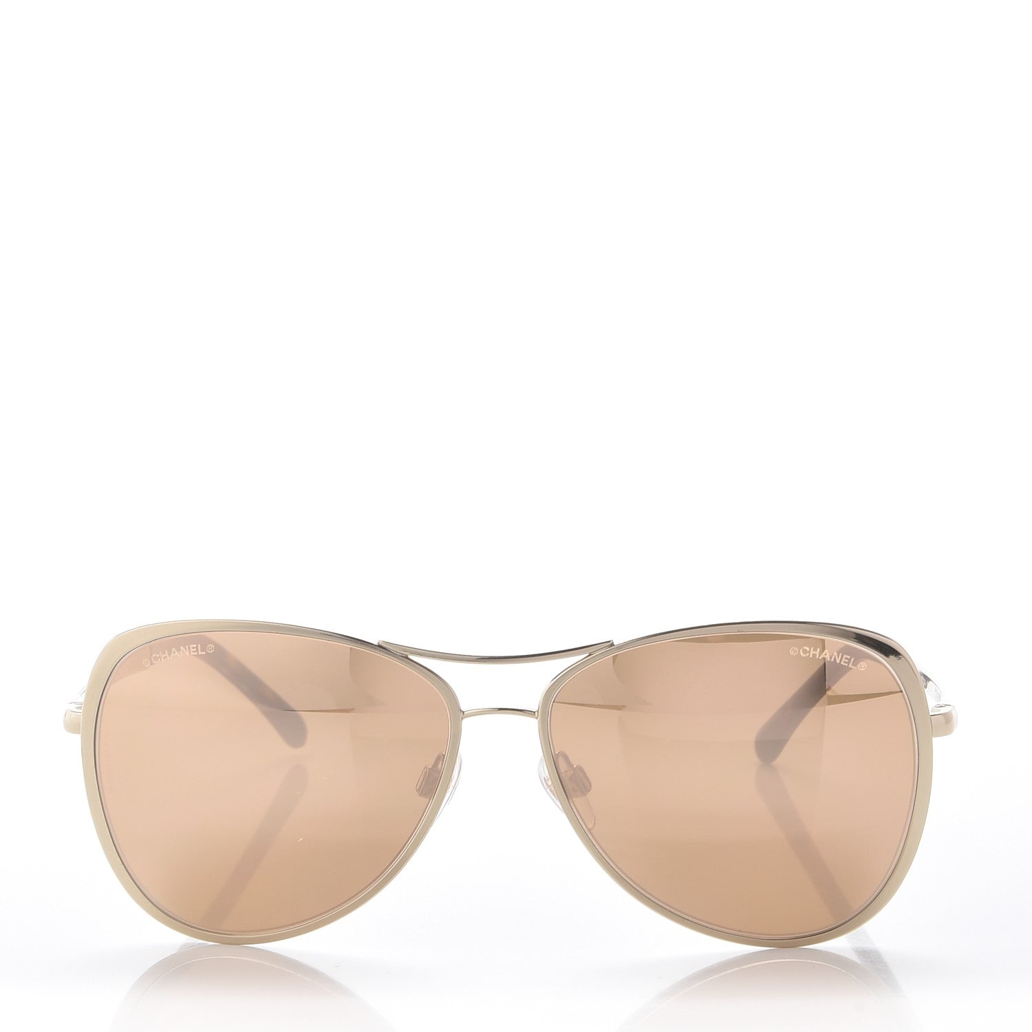 Chanel 18K Pilot Summer Sunglasses 4223 Gold 2 of 10