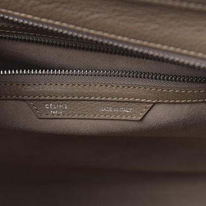 Celine Drummed Calfskin Mini Luggage Souris 6 of 10
