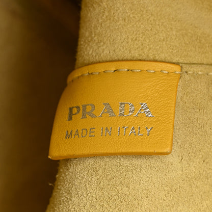 Prada City Calf Medium Galleria Double Zip Tote Yellow 8 of 25