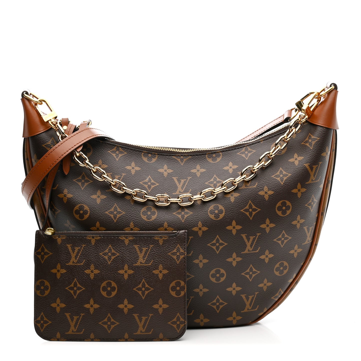Reverse Monogram Loop Hobo