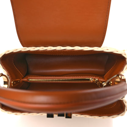 Louis Vuitton Rattan Calfskin Capucines BB Tan 5 of 10