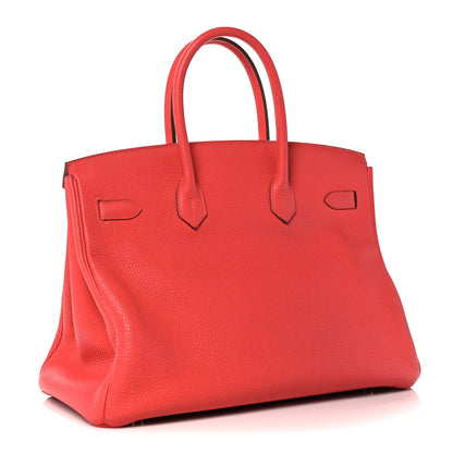 Hermes Taurillon Clemence Birkin 35 Rose Jaipur 3 of 14