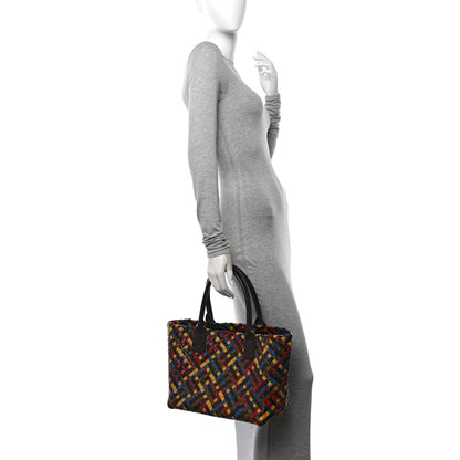 Bottega Veneta Shiny Goatskin Intrecciato Small Cabat Multicolor 2 of 13