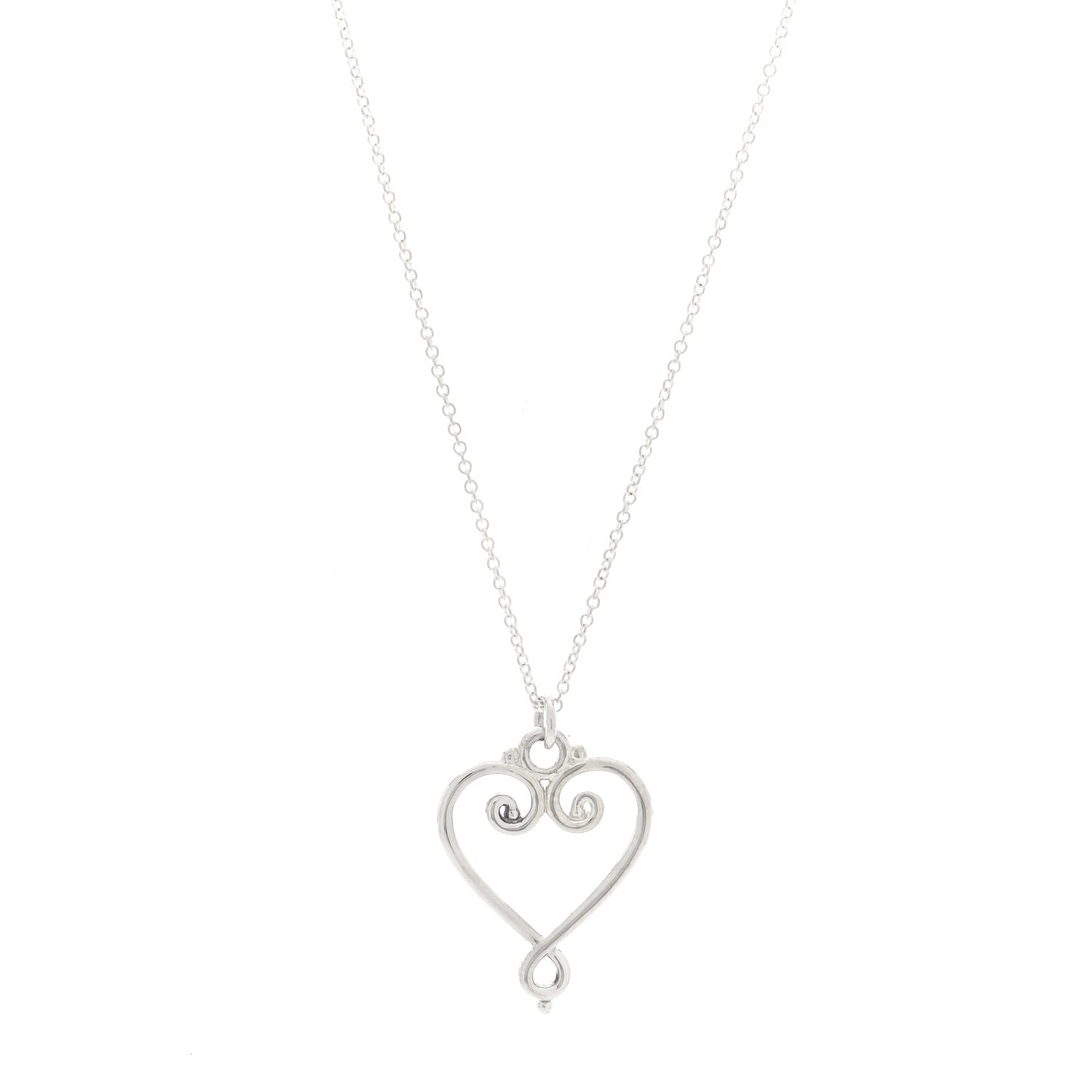 Sterling Silver Paloma Picasso Venezia Goldoni Heart Pendant Necklace