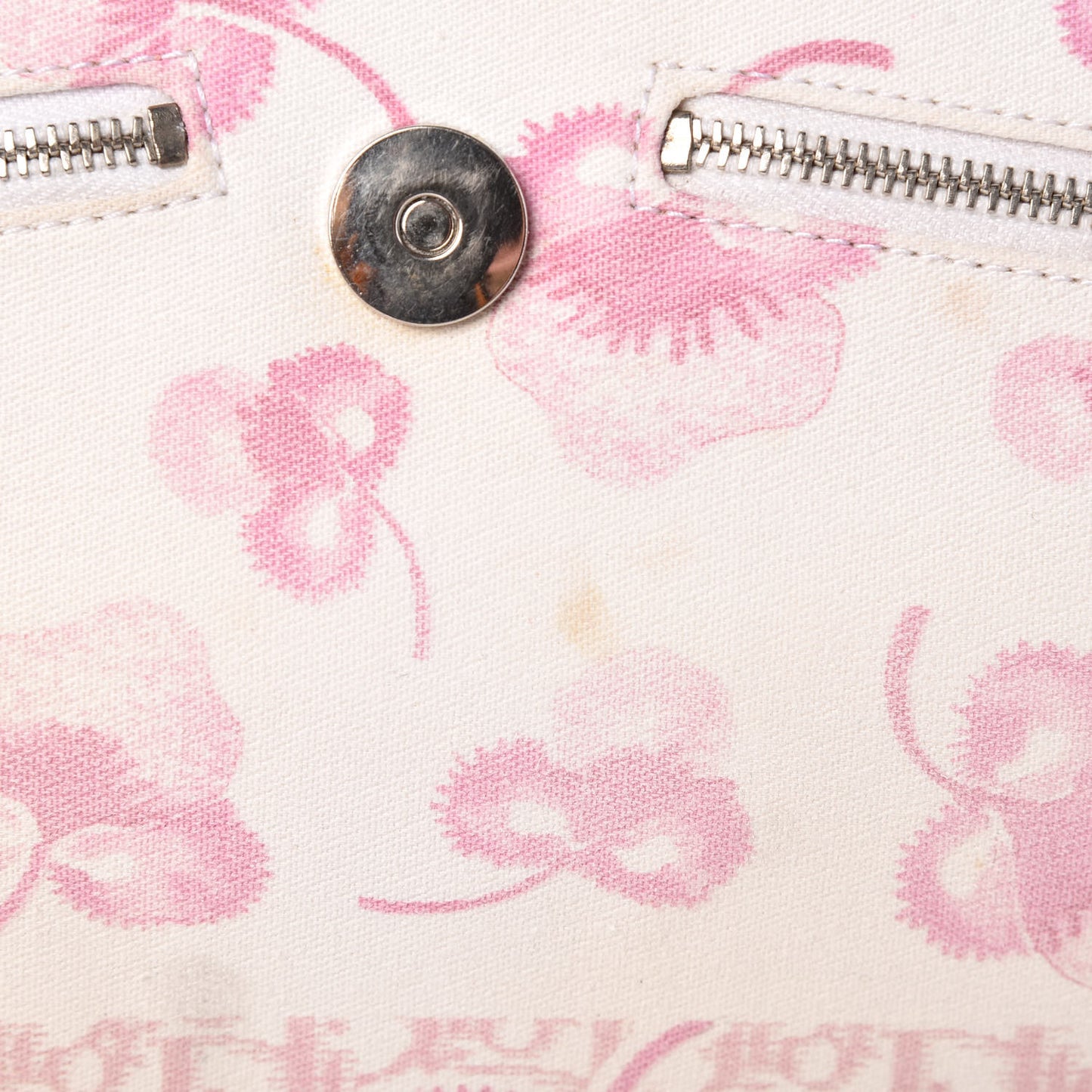 Canvas Monogram Floral Chain Shoulder Bag Pink