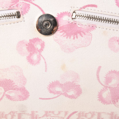 Christian Dior Canvas Monogram Floral Chain Shoulder Bag Pink 12 of 15