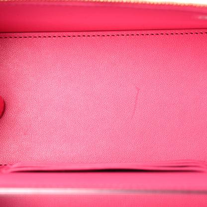 Chanel Lambskin Enamel Quilted Small Coco Hearts Vanity Case With Chain Pink 5 of 12