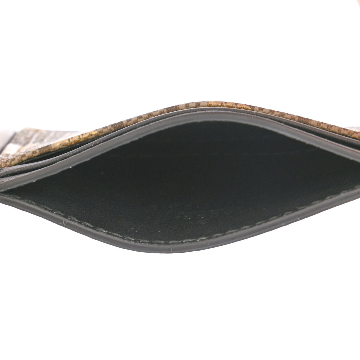 GG Supreme Monogram Bees Card Holder Black
