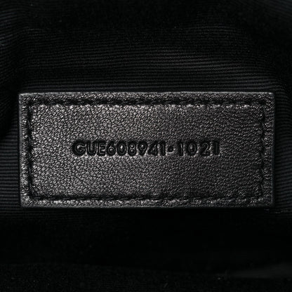 Saint Laurent Grained Lambskin Quilted Mini Becky Double Zip Bag Black 9 of 11