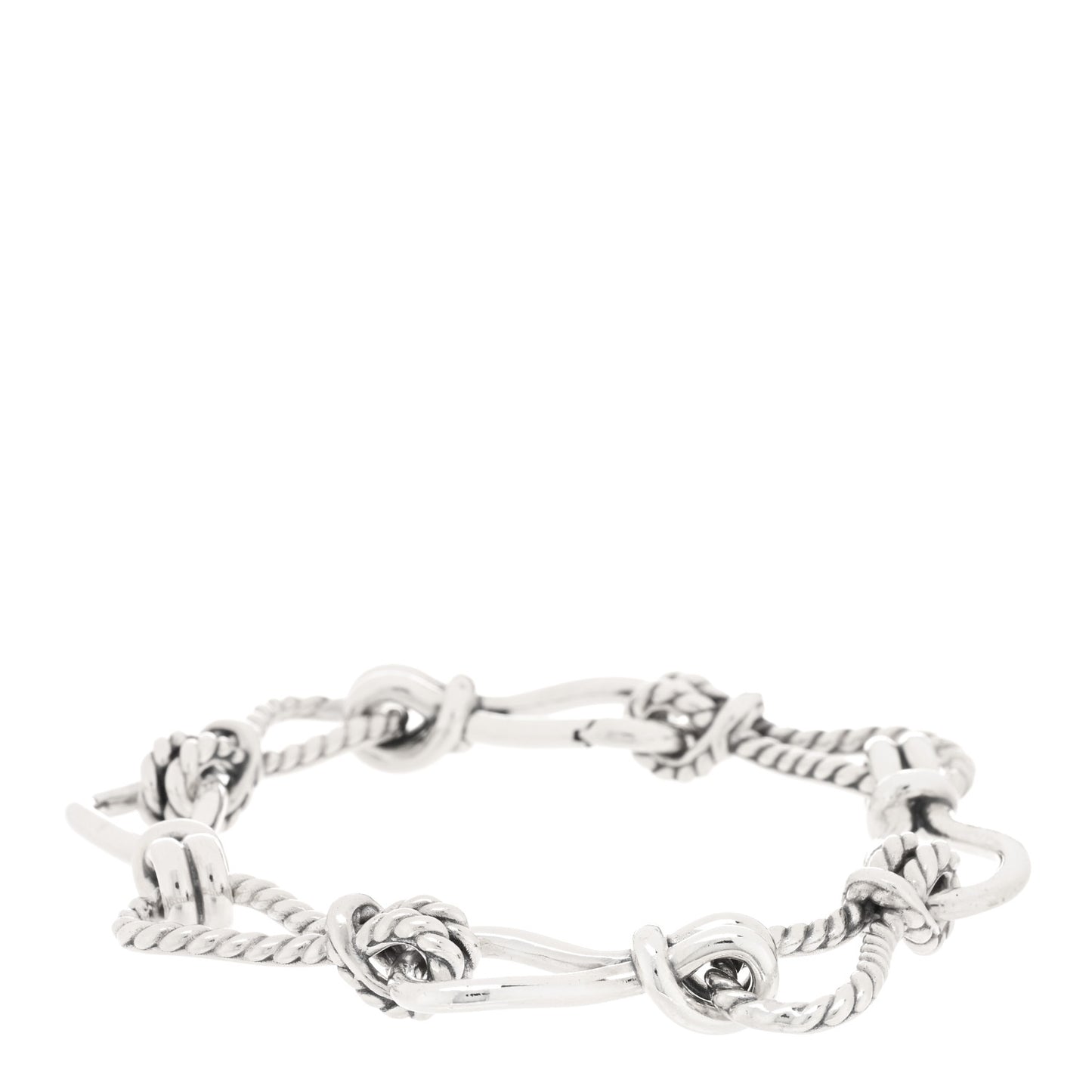 Sterling Silver Thoroughbred Loop Chain Bracelet