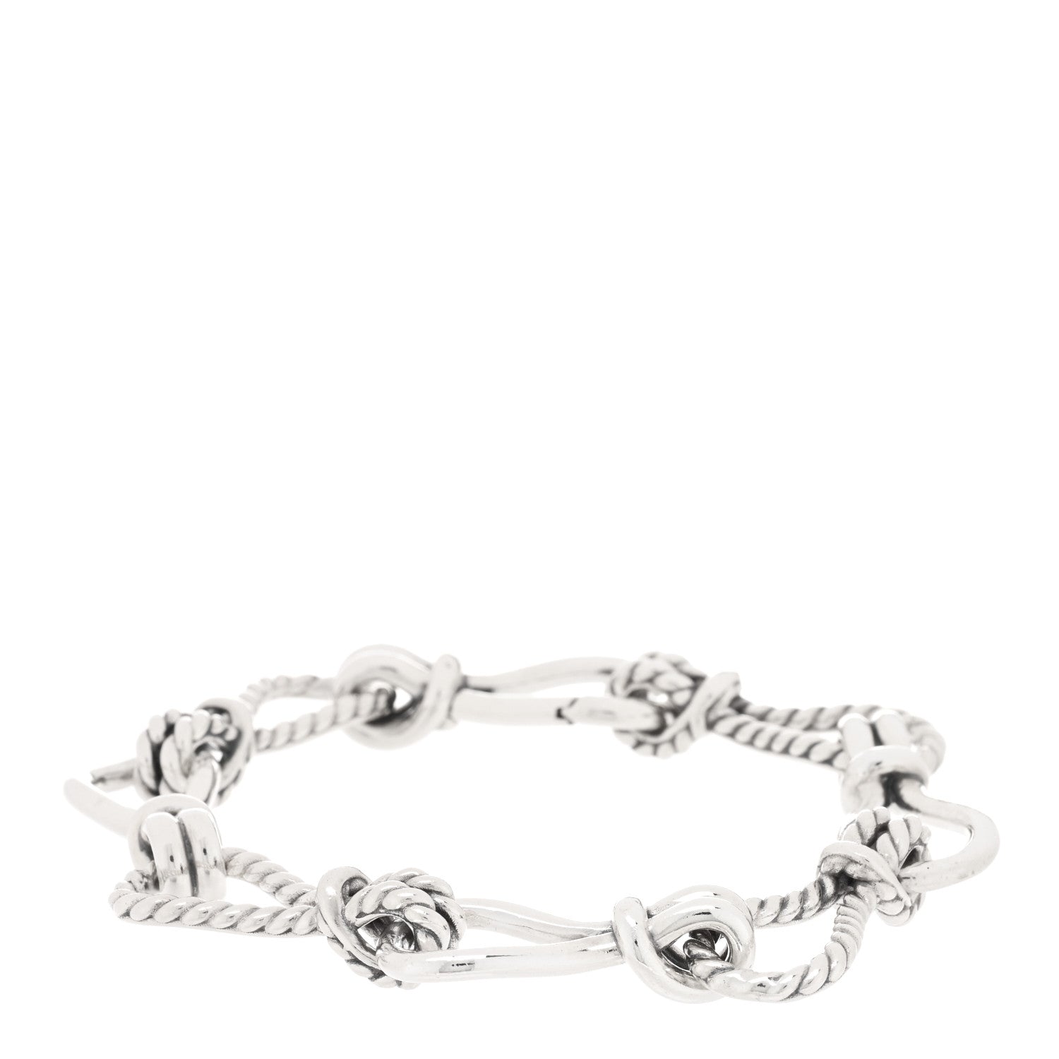 David Yurman Sterling Silver Thoroughbred Loop Chain Bracelet 1 of 3