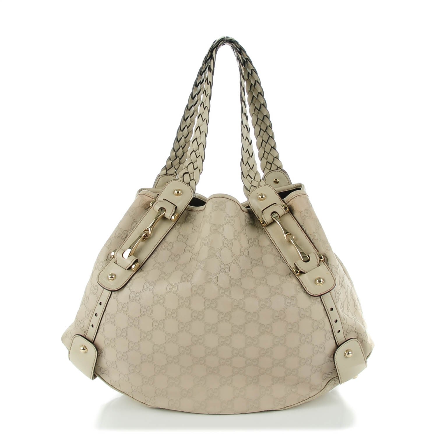 Gucci Guccissima Medium Pelham Shoulder Bag Off White 1 of 7