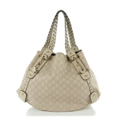 Gucci Guccissima Medium Pelham Shoulder Bag Off White 1 of 7