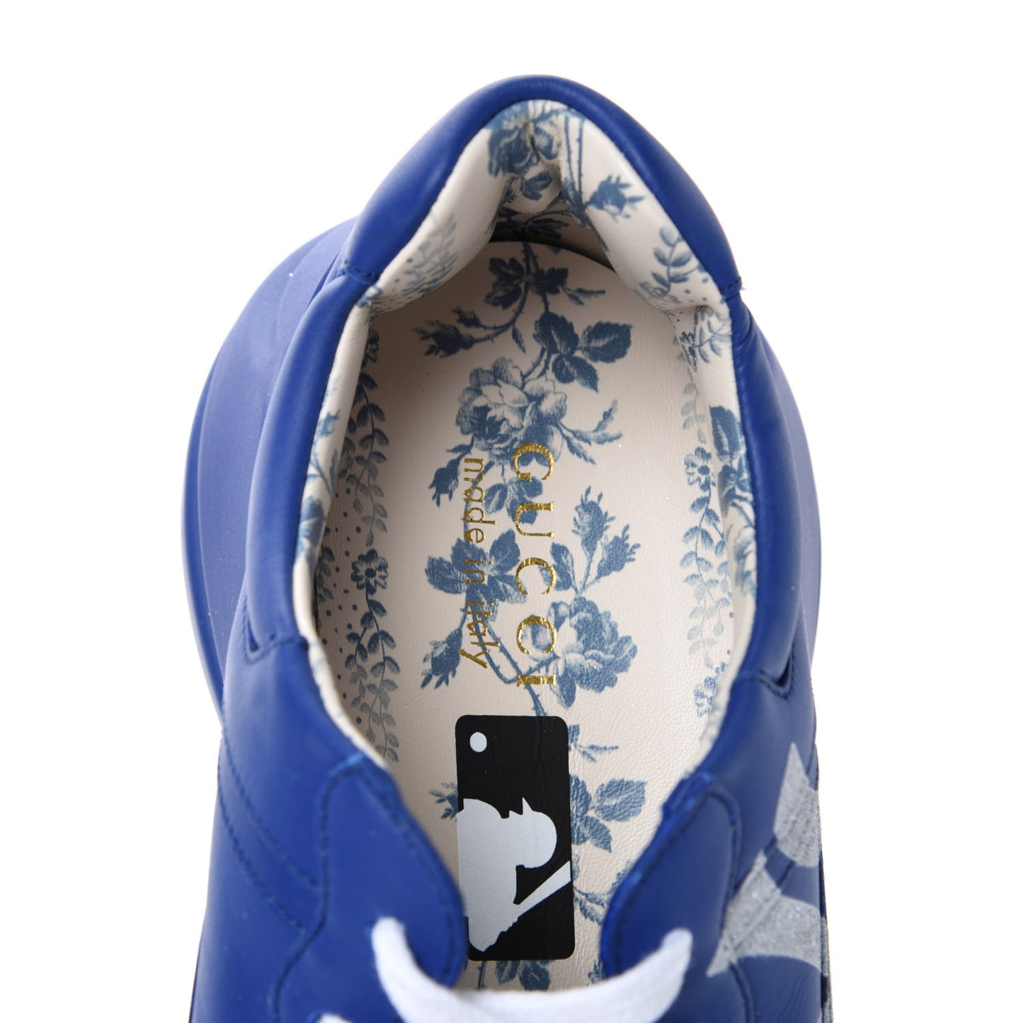 X MLB Calfskin NY Yankees Mens Rhyton Sneakers 11.5 Electric Blue