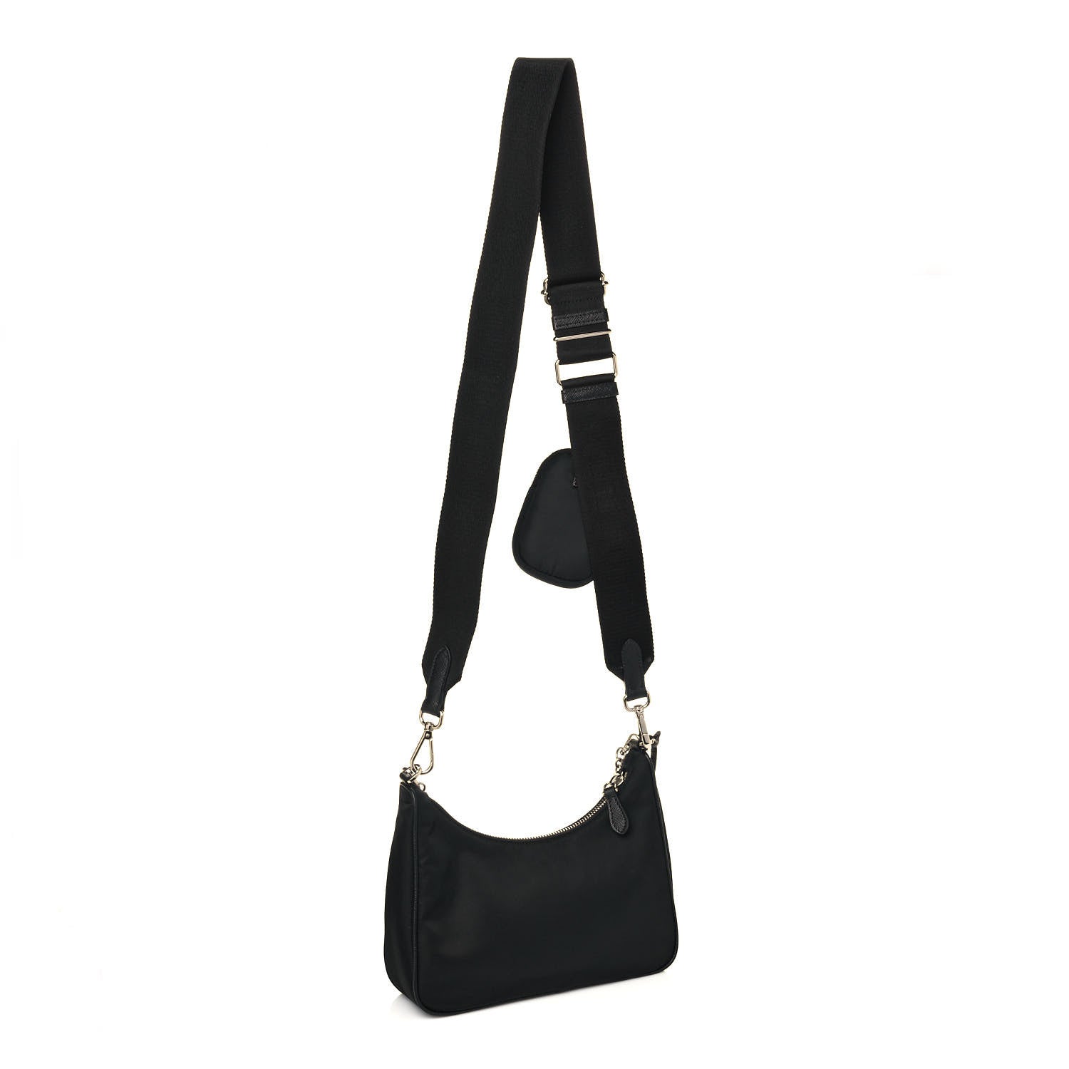 Prada Nylon Re-Edition 2005 Shoulder Bag Black 3 of 11