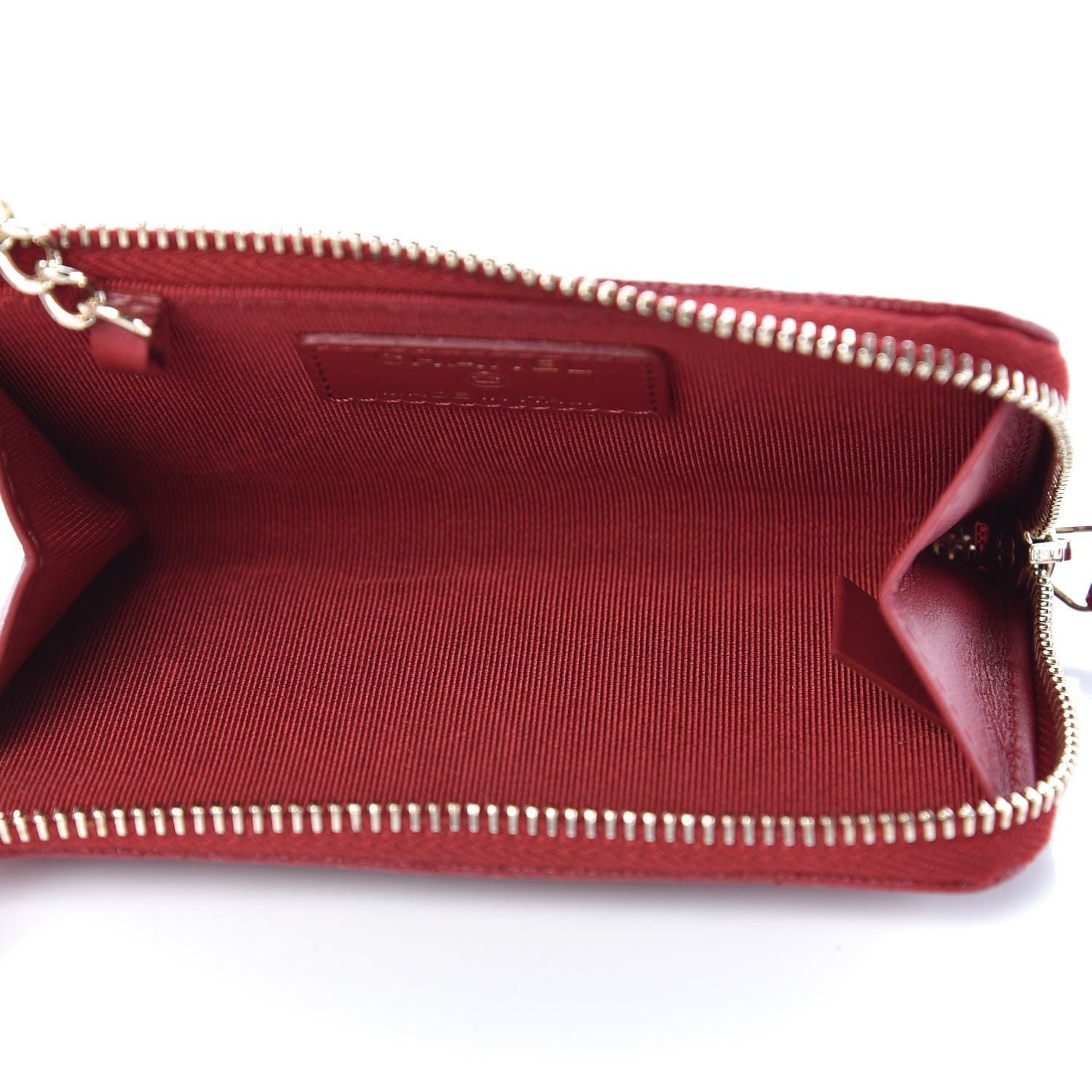 Chanel Caviar Quilted Key Holder Case Red 5 of 8