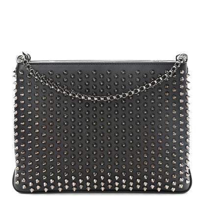 Christian Louboutin Calfskin Small Triloubi Paris Spikes Chain Bag Black 1 of 9