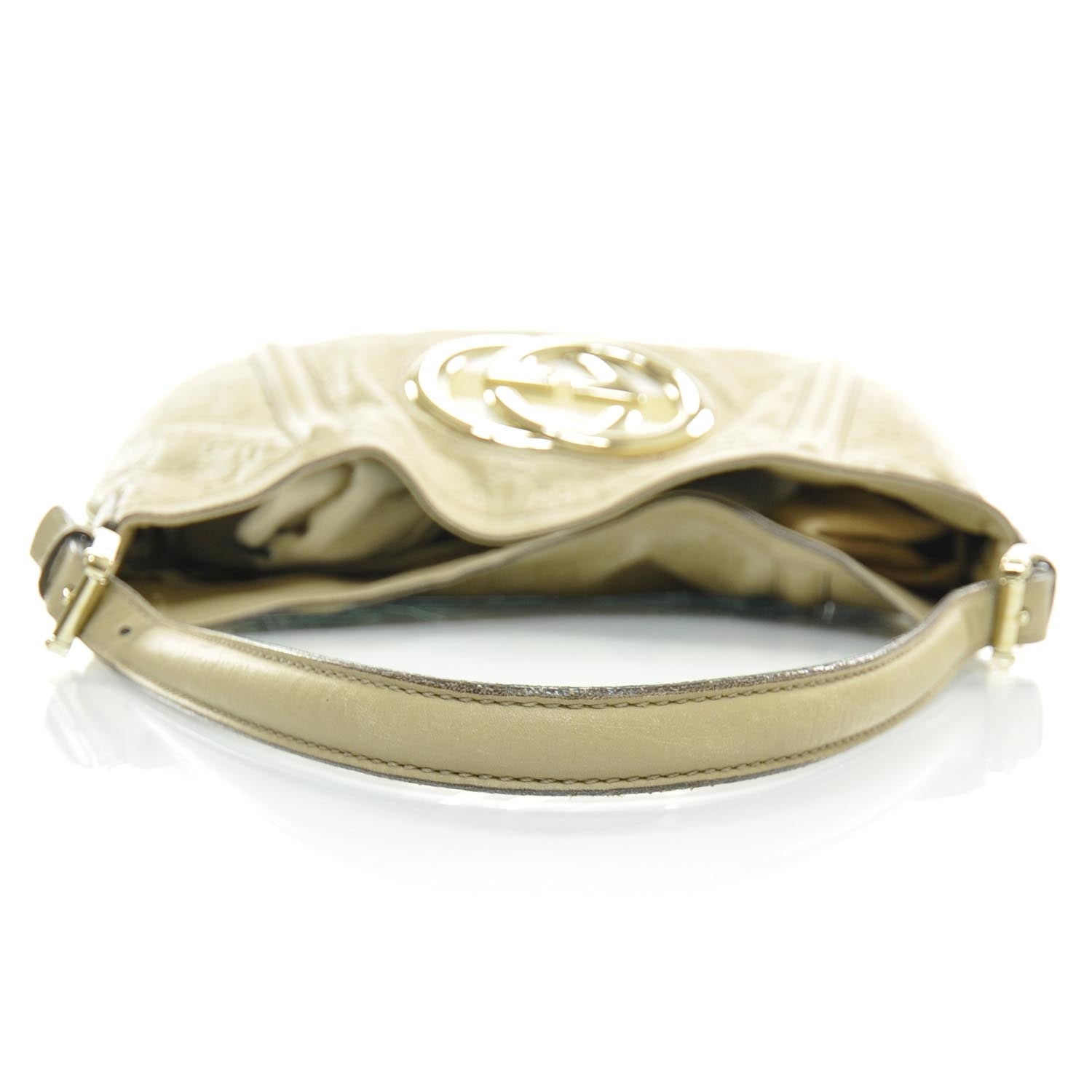 Gucci Guccissima Britt Shoulder Bag Beige 6 of 10