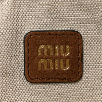 Miu Miu Nappa Aviator Mini Pouch Rovere 6 of 9