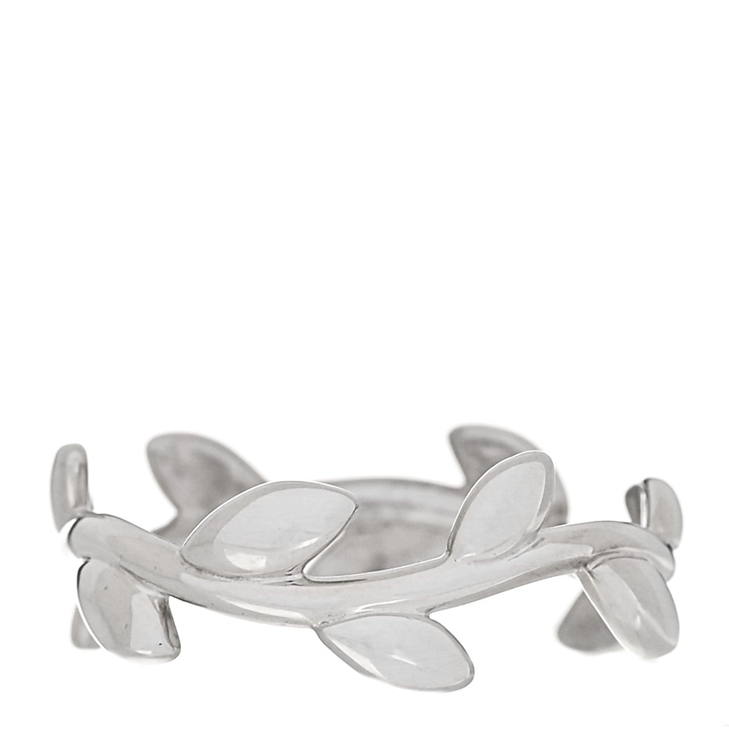 Tiffany Sterling Silver Paloma Picasso Narrow Olive Leaf Band Ring 47 4 1 of 4