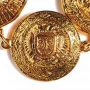 Chanel Medallion Bracelet Gold 4 of 12
