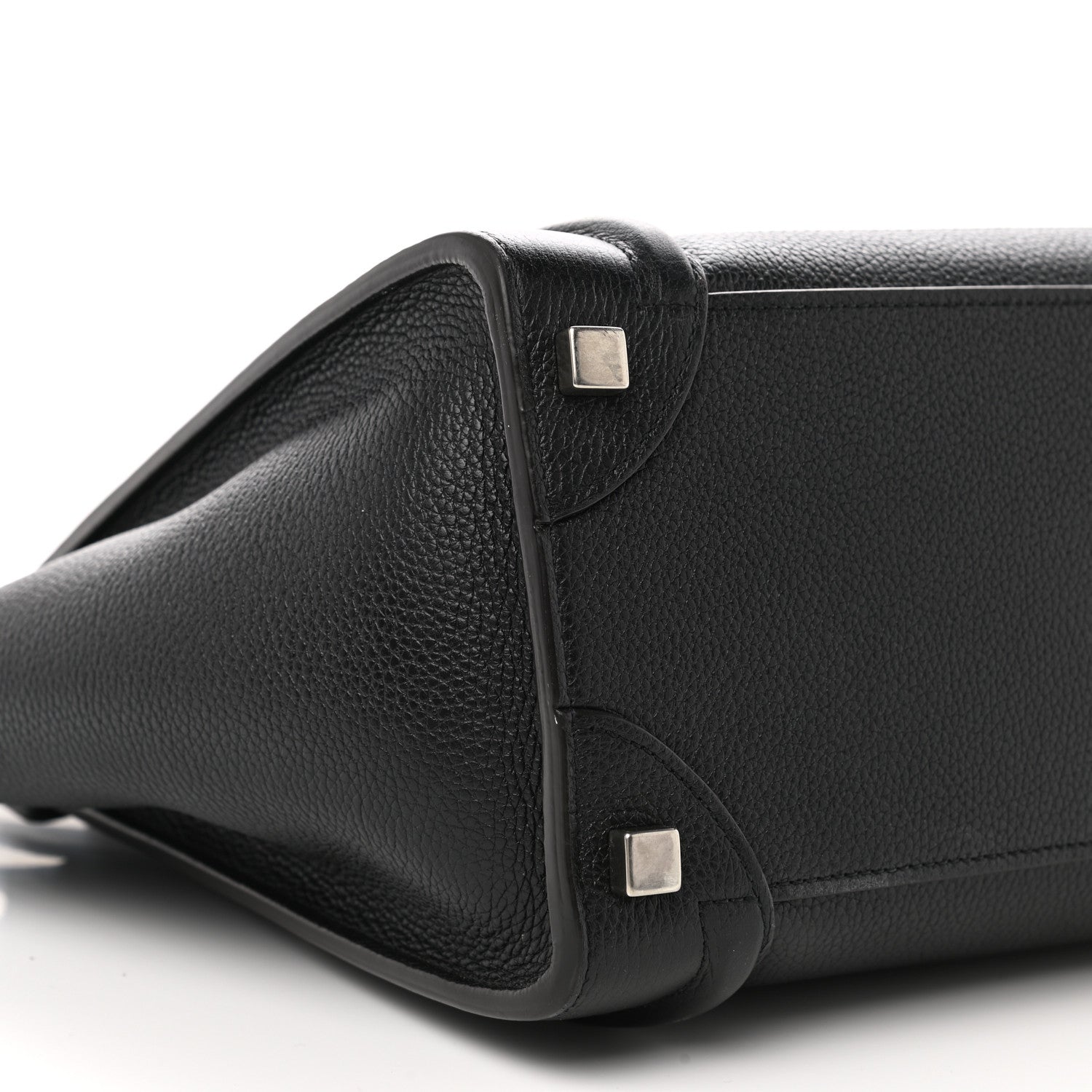 Celine Drummed Calfskin Micro Luggage Black 10 of 15