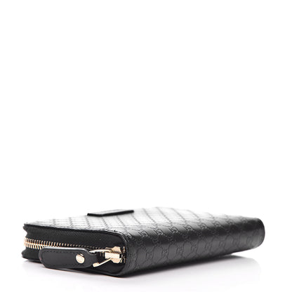 Gucci Soft Microguccissima Zip Around Organizer Wallet Black 4 of 7