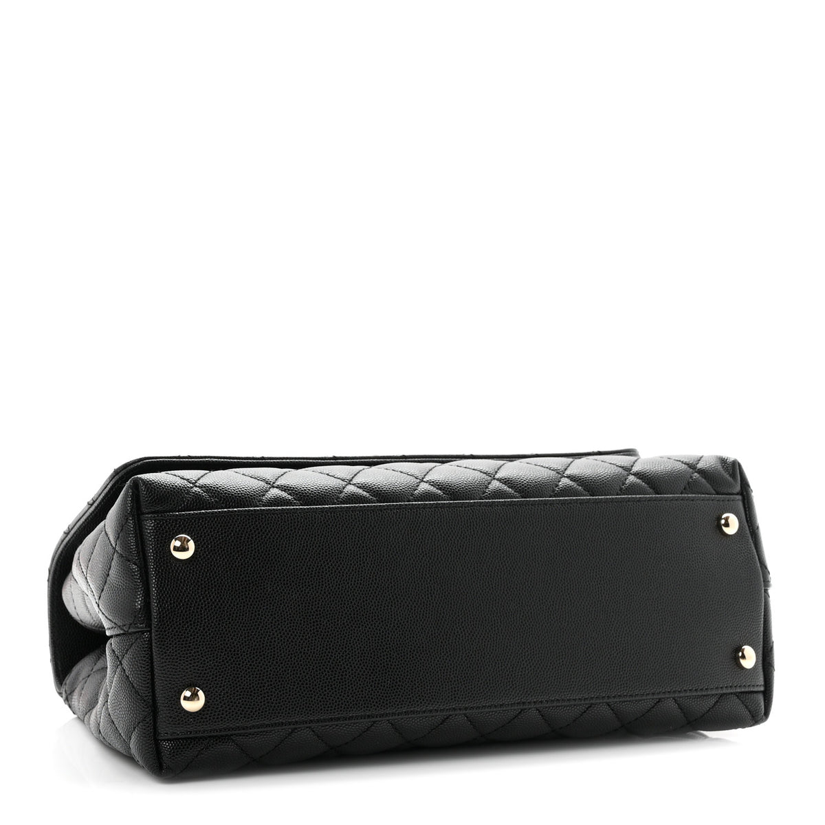 Chanel Caviar Quilted Small Coco Handle Flap Black 4 of 10