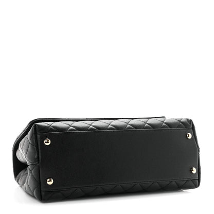 Chanel Caviar Quilted Small Coco Handle Flap Black 4 of 10