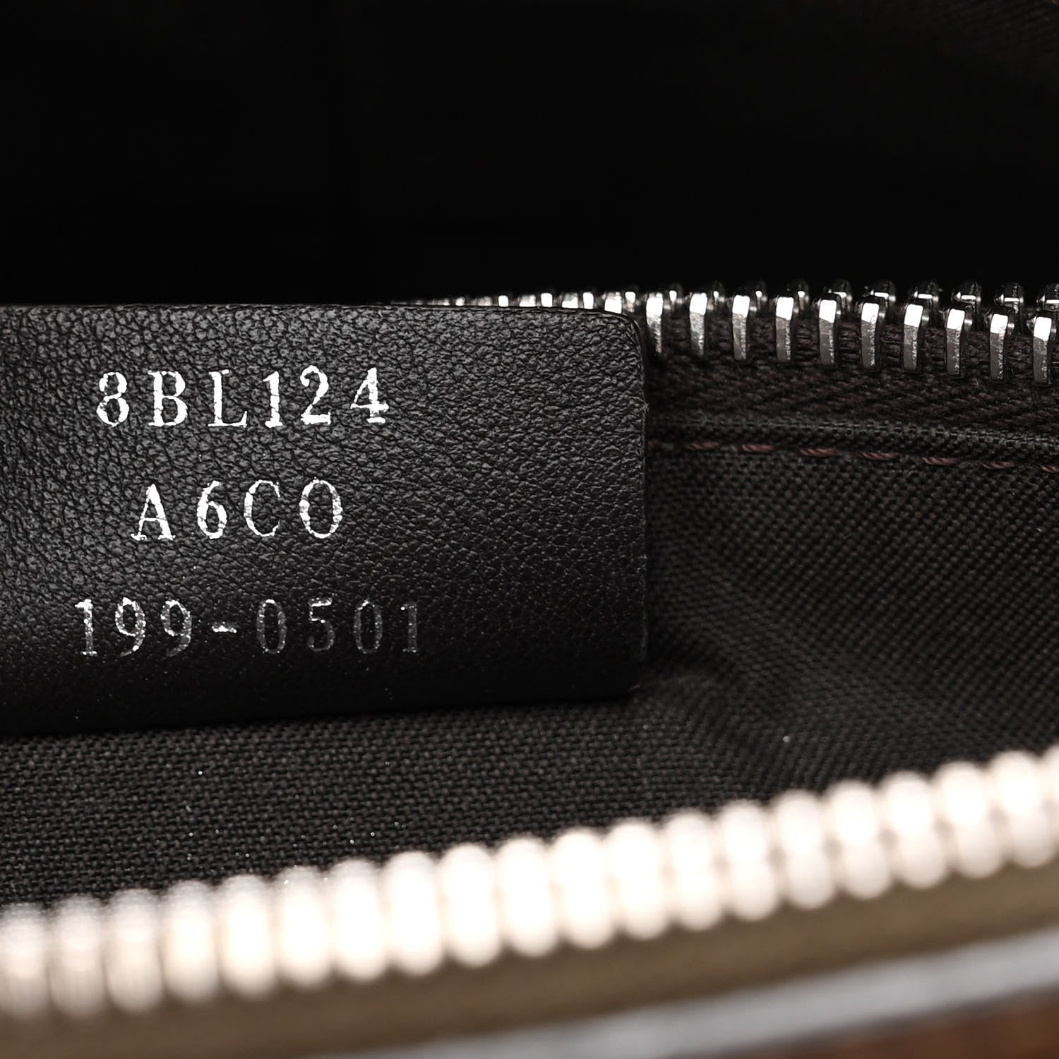 Fendi Vitello Dolce Bi-Color FF 1974 Embossed Medium By The Way Boston Bag Maya Black 8 of 13