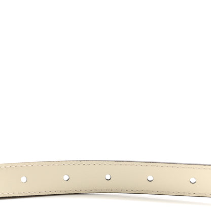 Gucci Calfskin Double G 20mm Belt 65 26 Mystic White 4 of 6