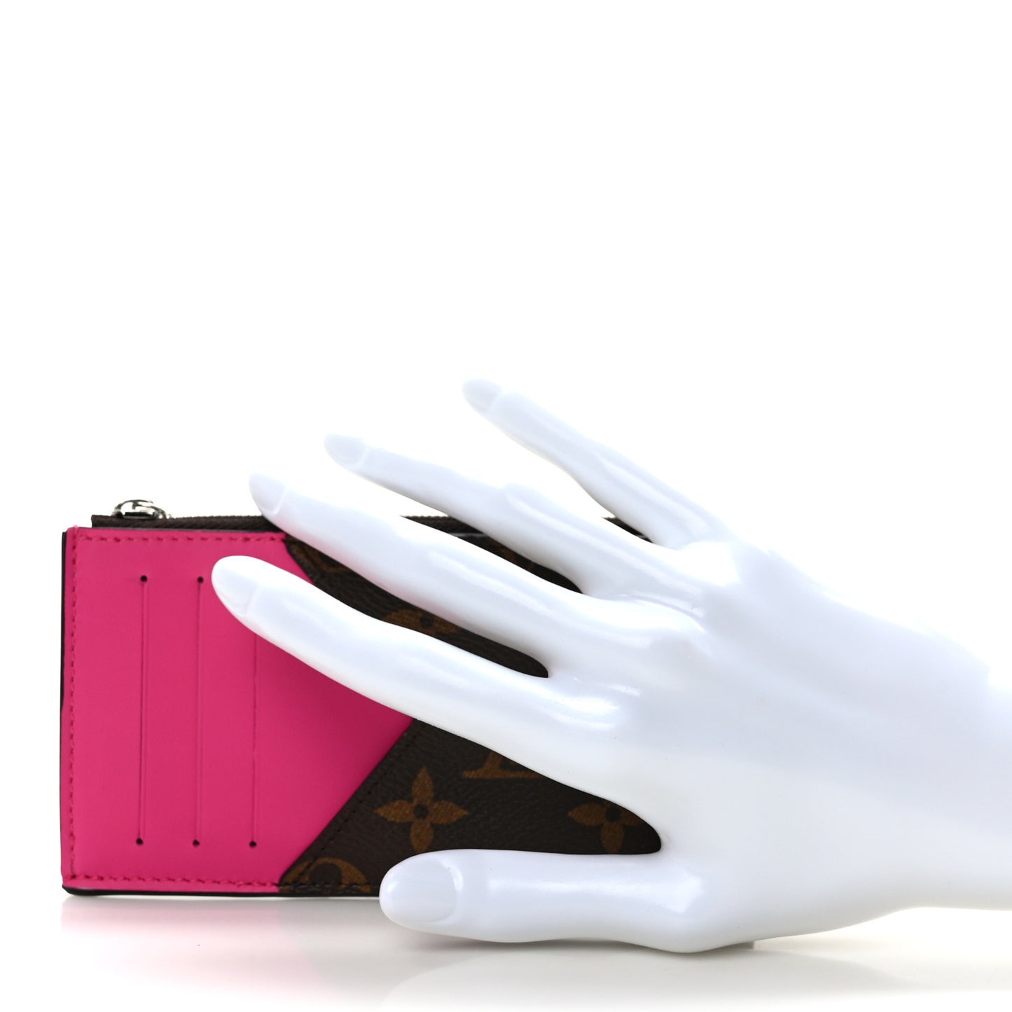 Monogram Calfskin Coin Card Holder Rose