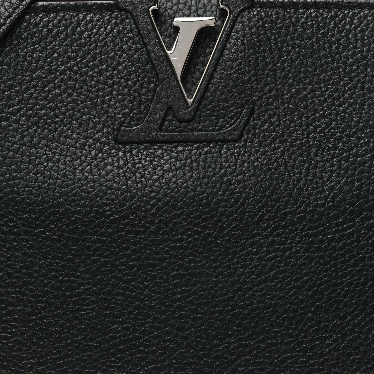 Louis Vuitton Taurillon Snakeskin Capucines PM Black 7 of 9