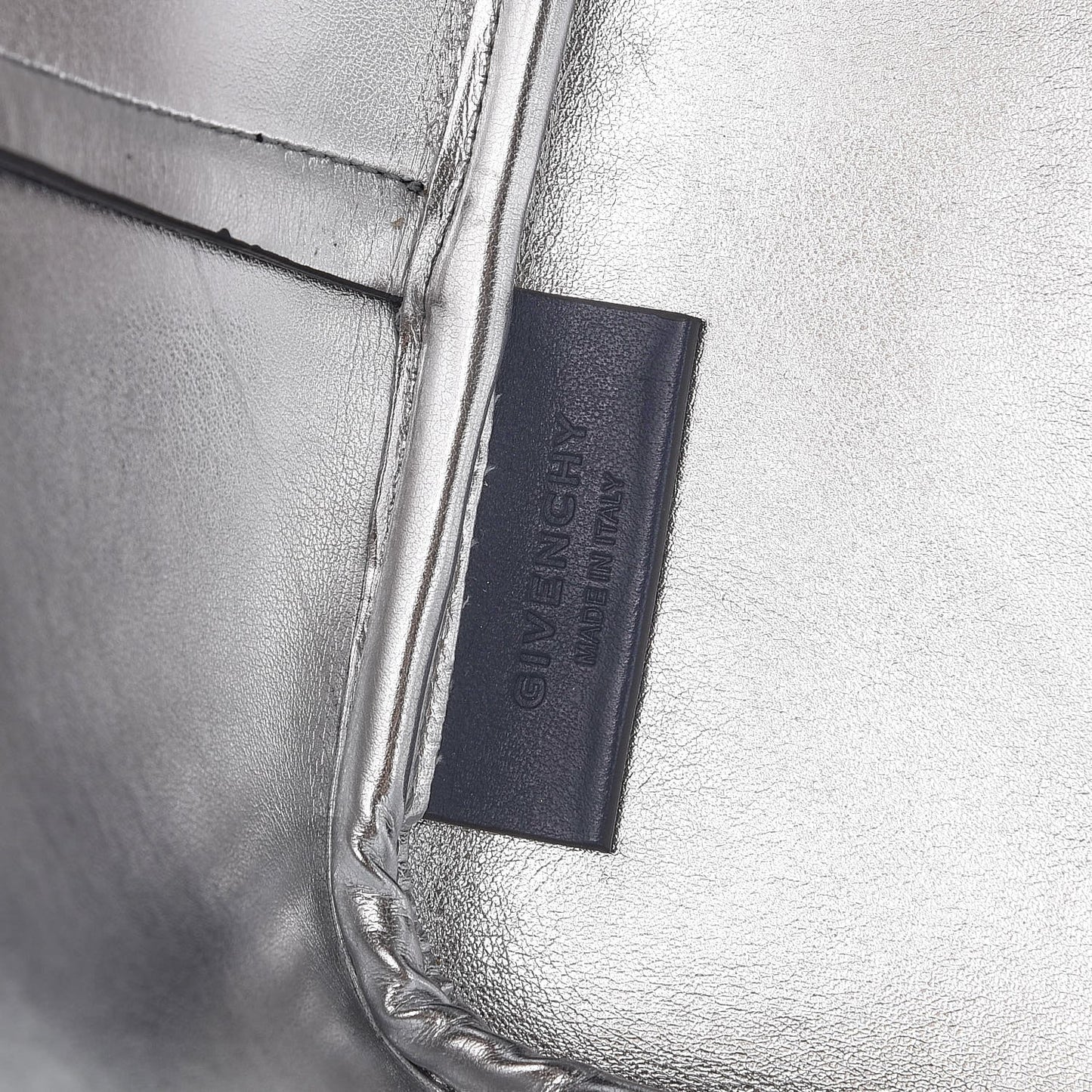 Calfskin Large Antigona Tote Night Blue Silver