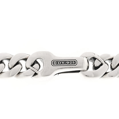 David Yurman Sterling Silver Black Diamond 8mm Curb Chain Necklace 5 of 6
