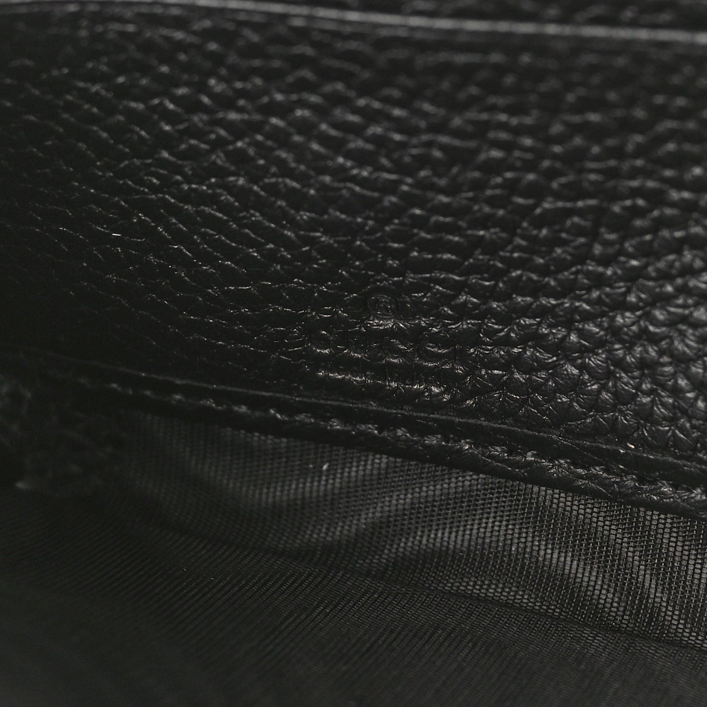 Piuma Calfskin Jumbo GG Embossed Zip Around Wallet Black