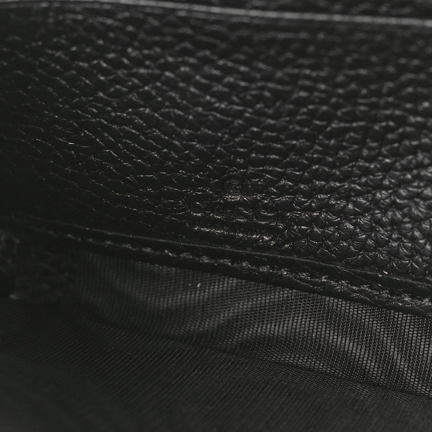 Gucci Piuma Calfskin Jumbo GG Embossed Zip Around Wallet Black 6 of 9