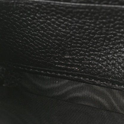 Gucci Piuma Calfskin Jumbo GG Embossed Zip Around Wallet Black 6 of 9